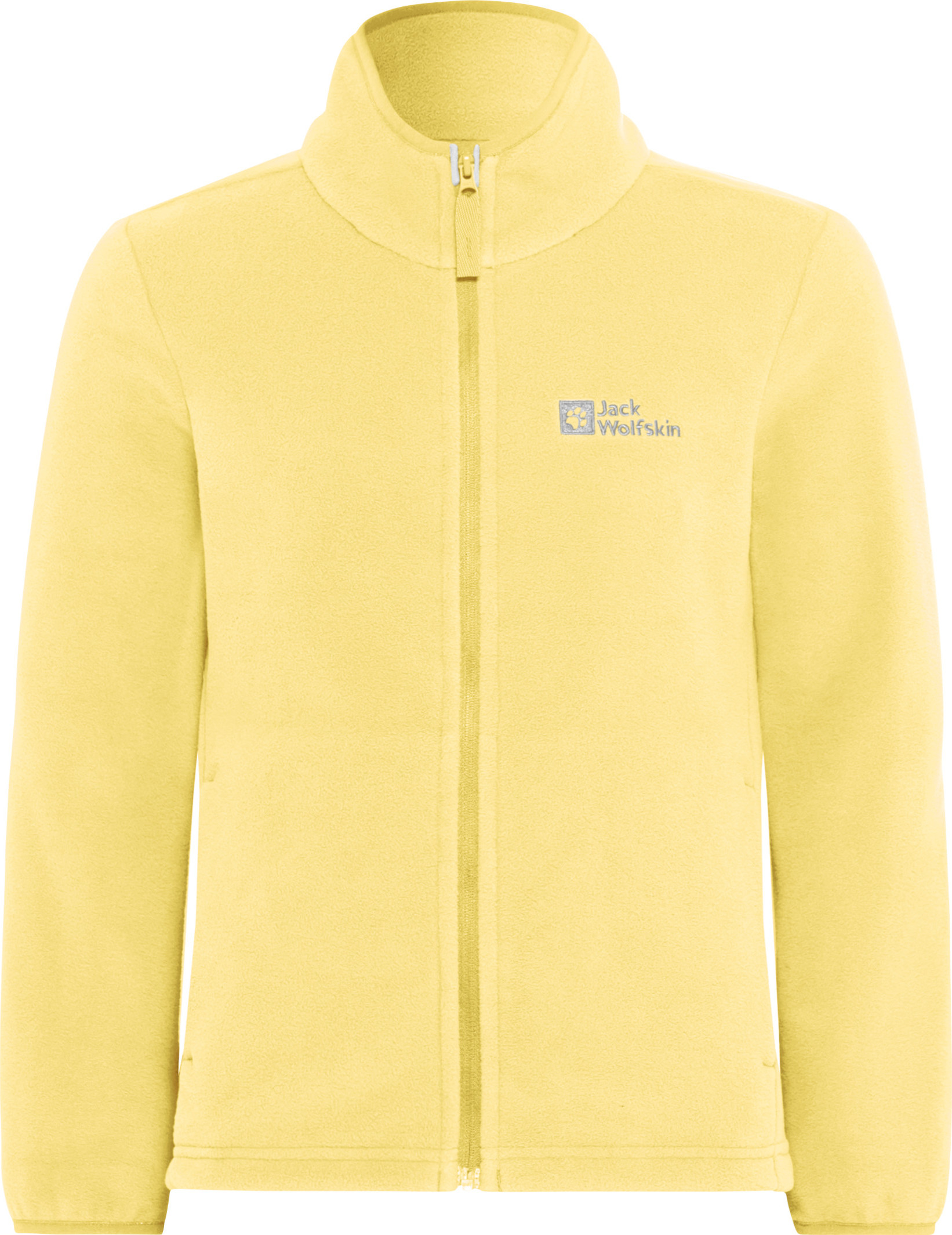 Jack Wolfskin Kids' Taunus Jacket Lemon Ice Mellomlag trøyer 140