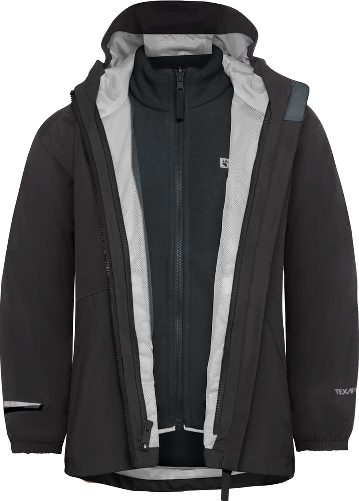 Jack Wolfskin Kids' Iceland 3-in-1 Jacket Black Jack Wolfskin Jack Wolfskin Kids' Iceland 3-in-1 Jacket Black Jack Wolfskin