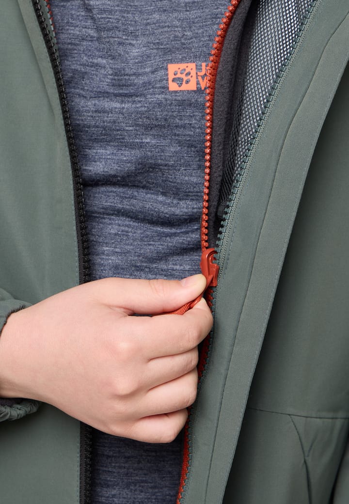 Jack Wolfskin Kids' Iceland 3-in-1 Jacket Slate Green/Black Jack Wolfskin Jack Wolfskin Kids' Iceland 3-in-1 Jacket Slate Green/Black Jack Wolfskin