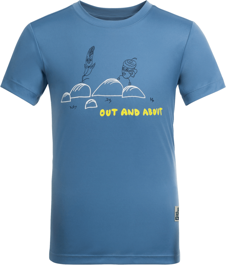 Jack Wolfskin Kids' Out And About Tee Elemental Blue