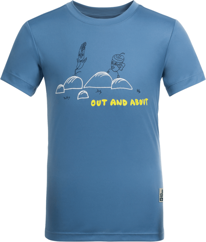 Jack Wolfskin Kids' Out And About Tee Elemental Blue Jack Wolfskin