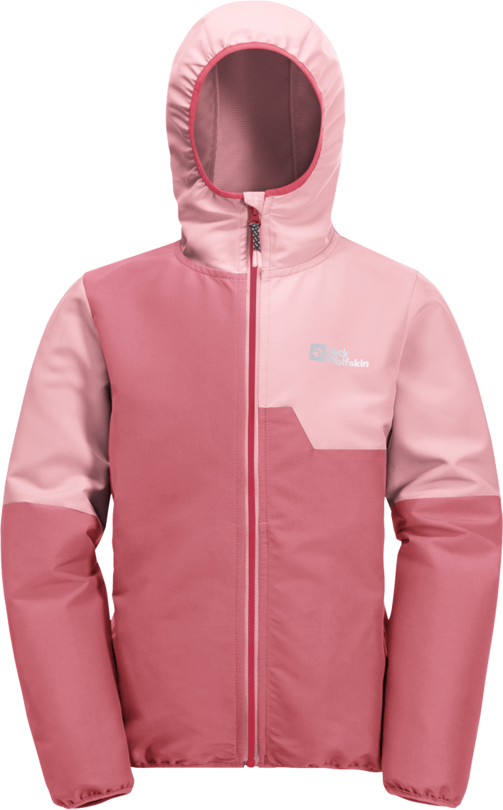 Jack Wolfskin Kids' Turbulence Hooded Jacket Soft Pink Jack Wolfskin