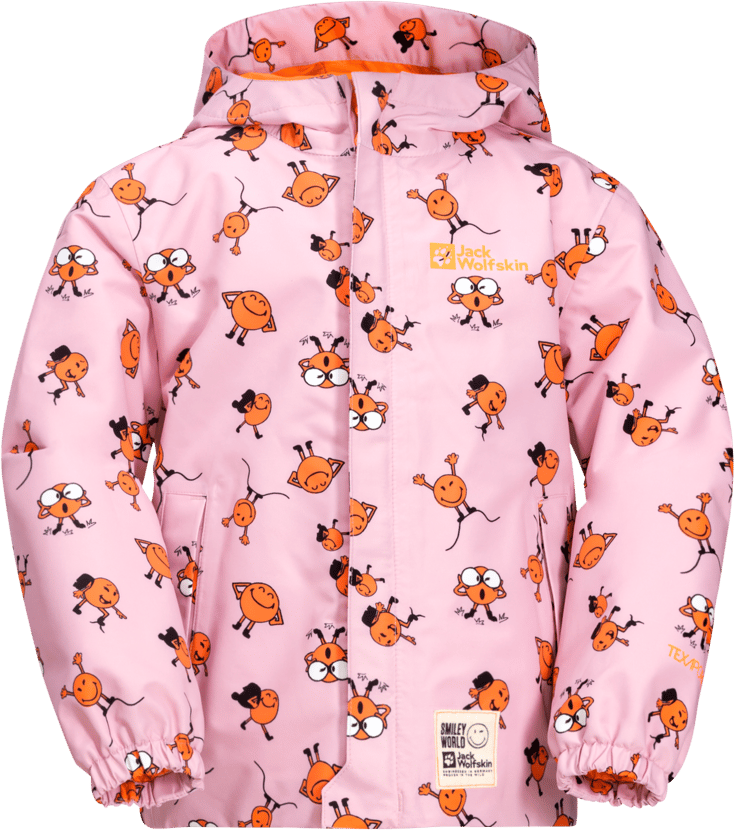 Jack Wolfskin Kids' Smileyworld 2-Layer All Over Print Jacket Icon Water Lily