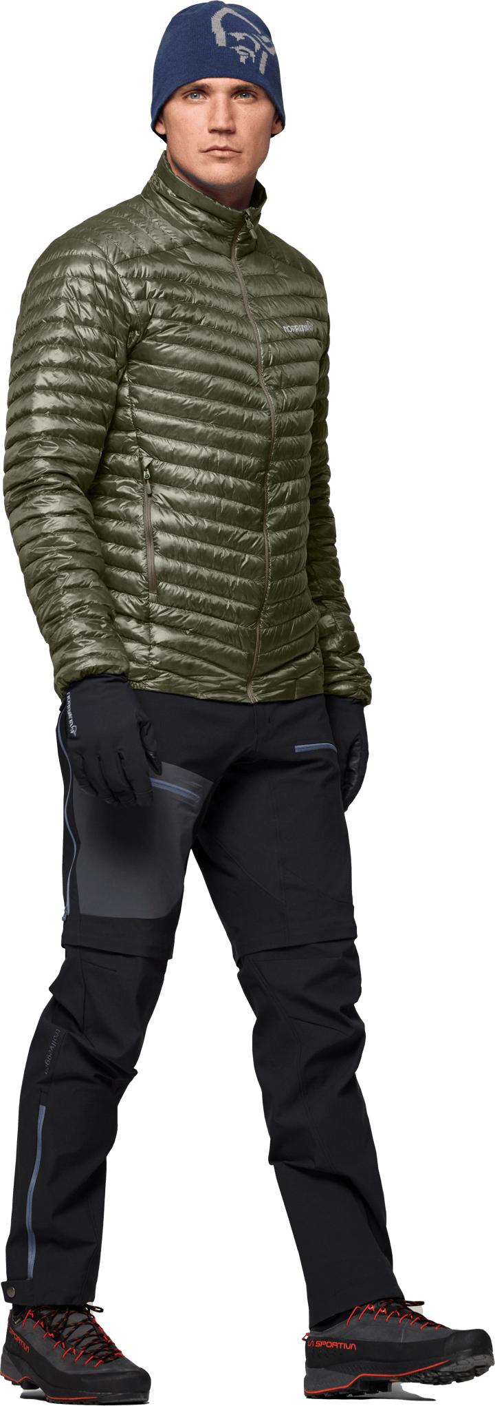 Norrøna Men's Trollveggen Superlight Down Jacket Deep Lichen Green Norrøna