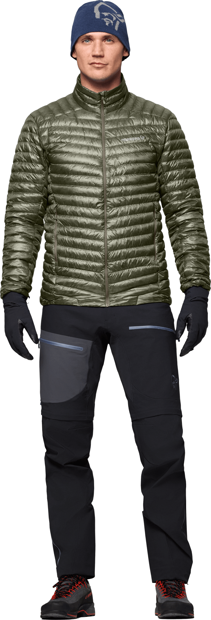 Norrøna Men's Trollveggen Superlight Down Jacket Deep Lichen Green Norrøna
