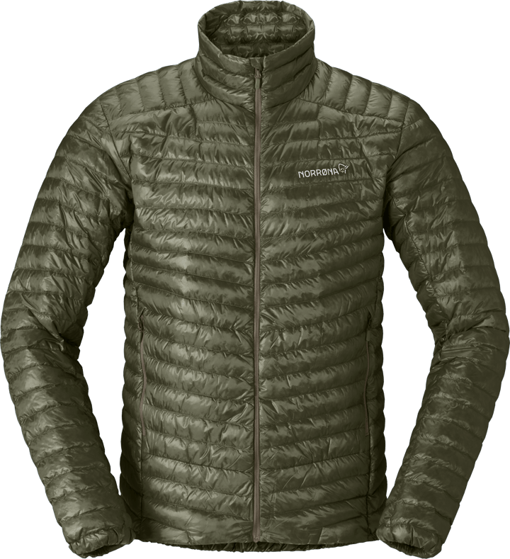 Norrøna Men's Trollveggen Superlight Down Jacket Deep Lichen Green Norrøna