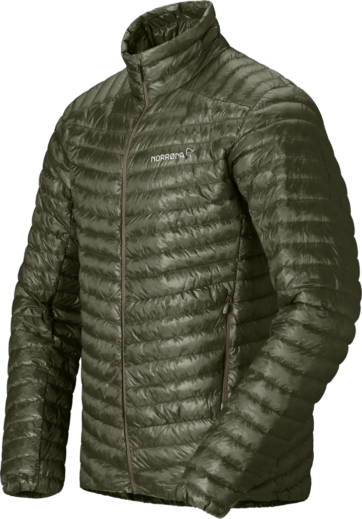 Norrøna Men's Trollveggen Superlight Down Jacket Deep Lichen Green Norrøna