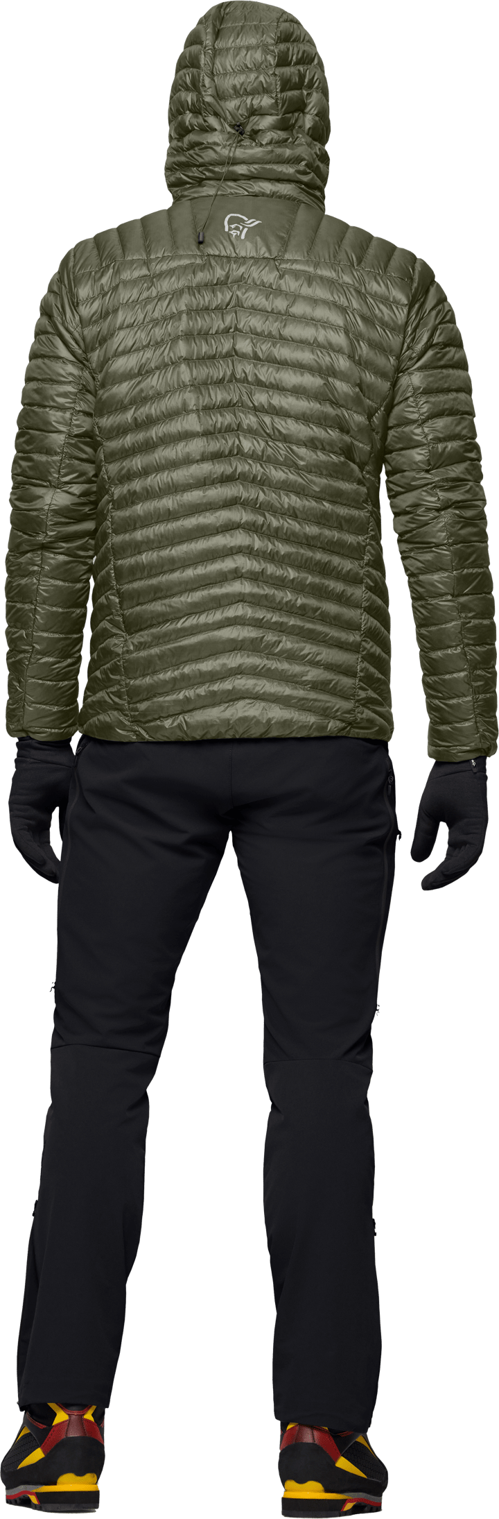 Norrøna Men's Trollveggen Superlight Down Hood Deep Lichen Green Norrøna