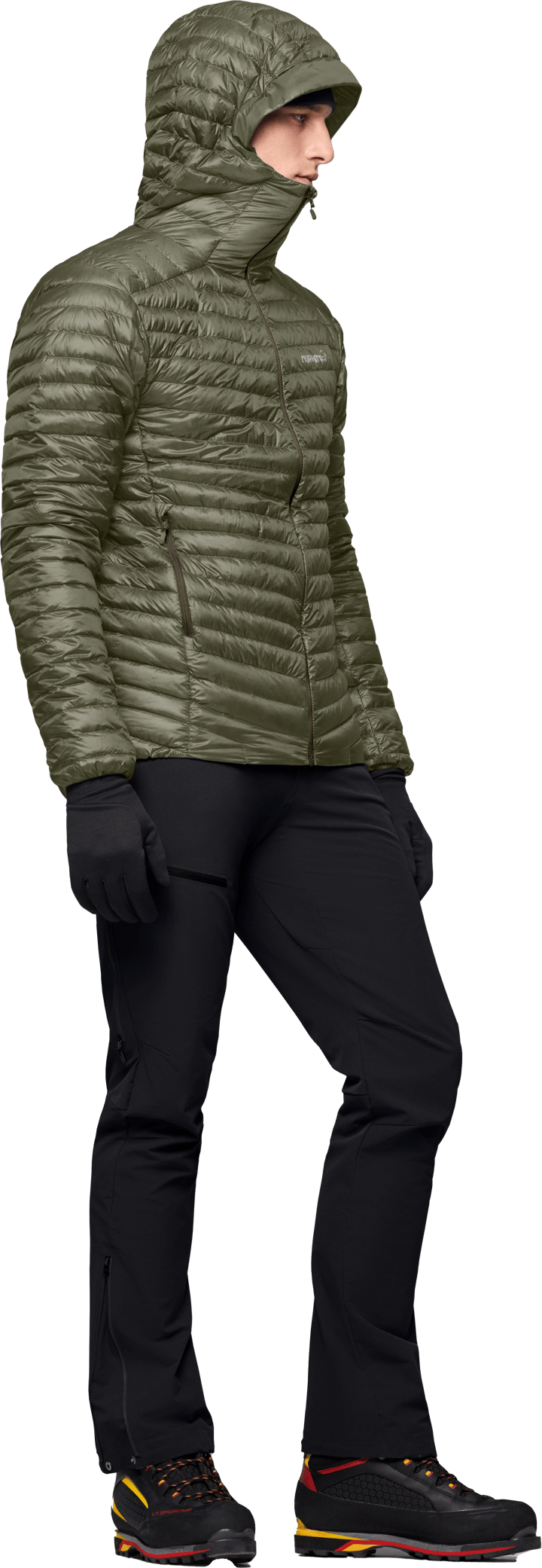 Norrøna Men's Trollveggen Superlight Down Hood Deep Lichen Green Norrøna