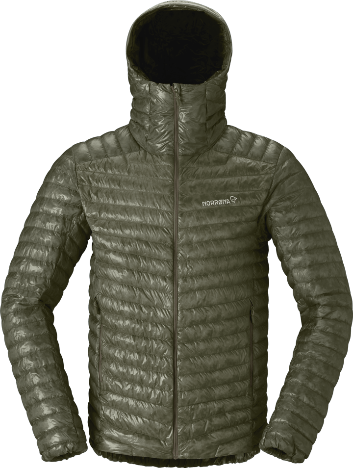 Norrøna Men's Trollveggen Superlight Down Hood Deep Lichen Green Norrøna