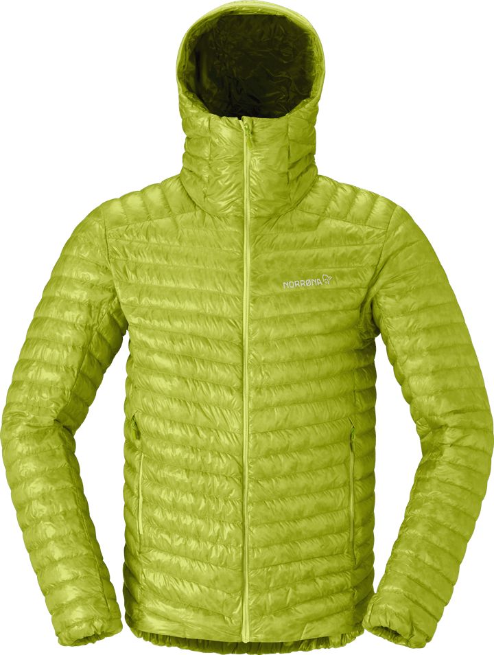 Norrøna Men's Trollveggen Superlight Down Hood Dark Citron Norrøna