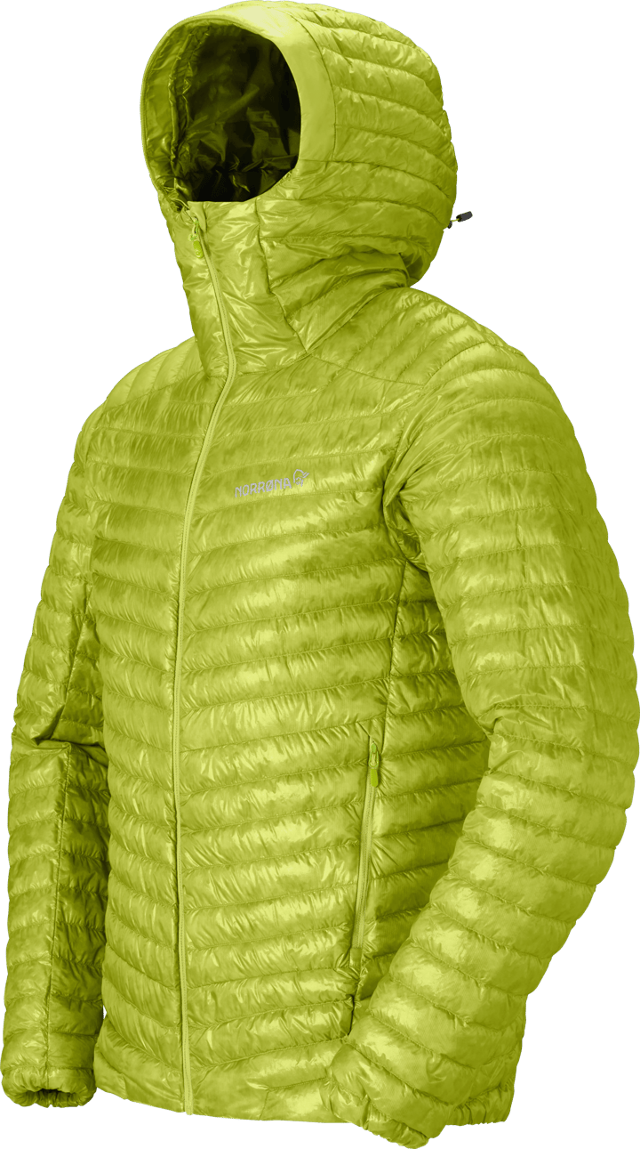 Norrøna Men's Trollveggen Superlight Down Hood Dark Citron Norrøna