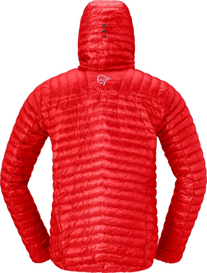 Norrøna Men's Trollveggen Superlight Down Hood Arednalin Red Norrøna