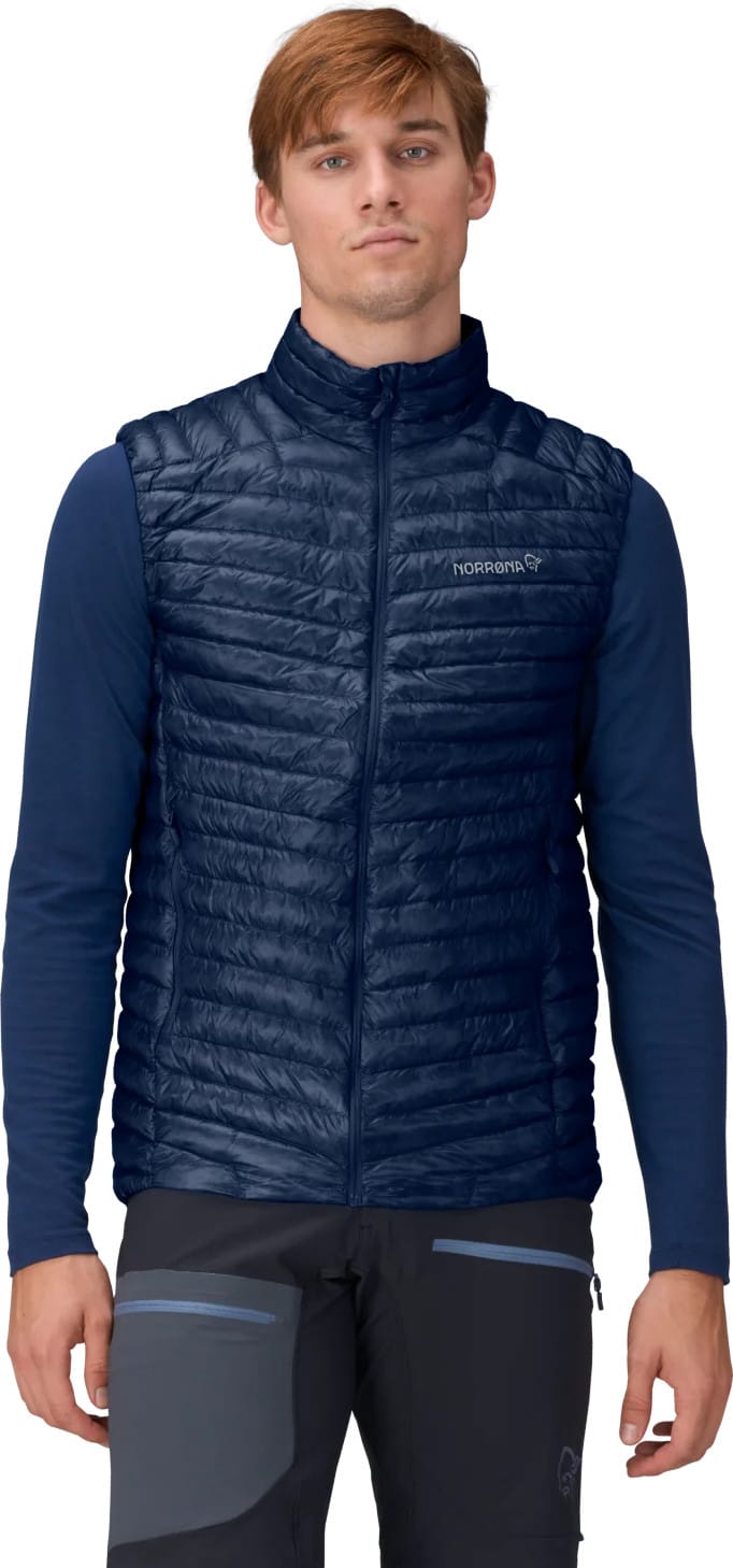Norrøna Men's Trollveggen Superlight Down Vest Indigo Night Blue Norrøna Norrøna Men's Trollveggen Superlight Down Vest Indigo Night Blue Norrøna