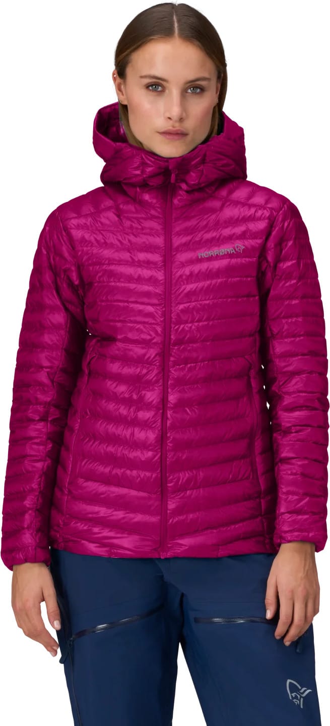 Norrøna Women's Trollveggen Superlight Down Hood Festival Fuchsia Norrøna