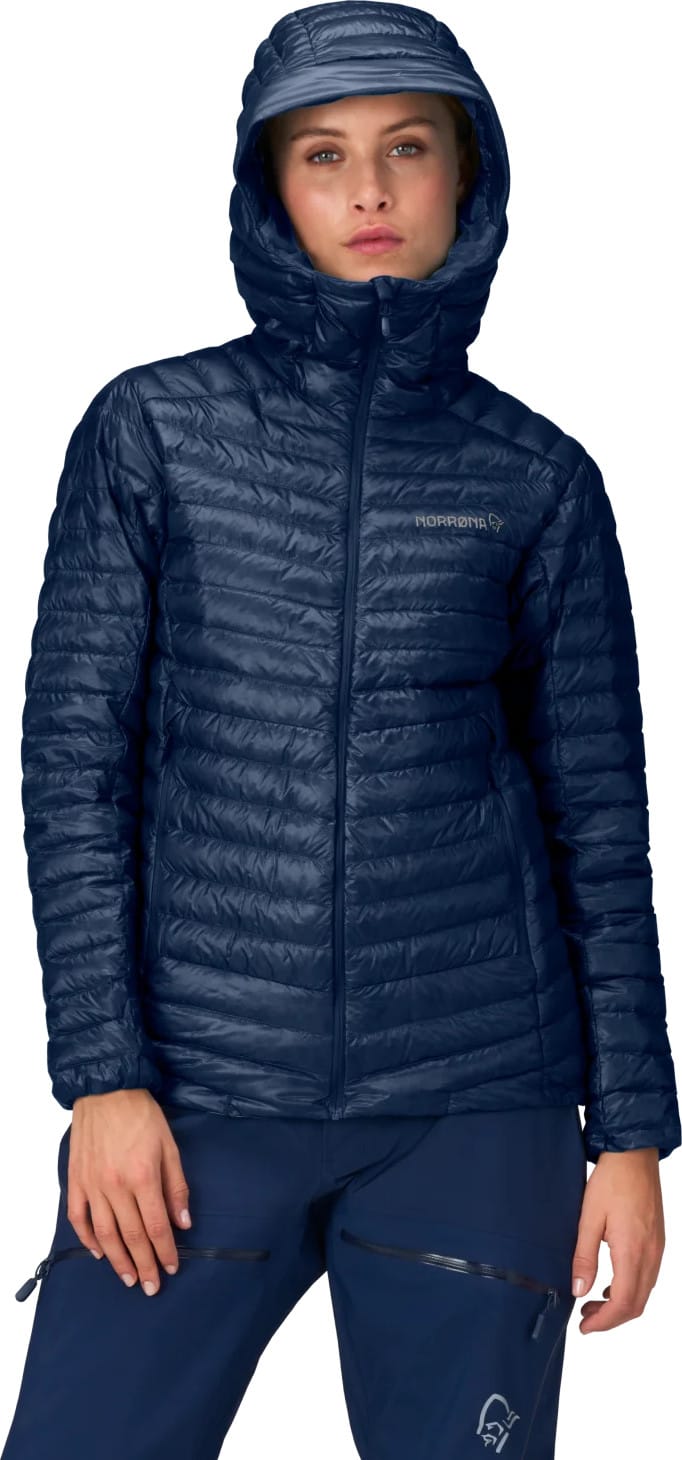 Norrøna Women's Trollveggen Superlight Down Hood Indigo Night Blue Norrøna Norrøna Women's Trollveggen Superlight Down Hood Indigo Night Blue Norrøna