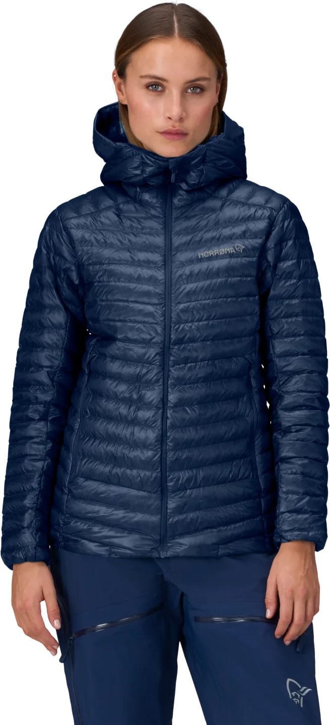 Norrøna Women's Trollveggen Superlight Down Hood Indigo Night Blue Norrøna Norrøna Women's Trollveggen Superlight Down Hood Indigo Night Blue Norrøna