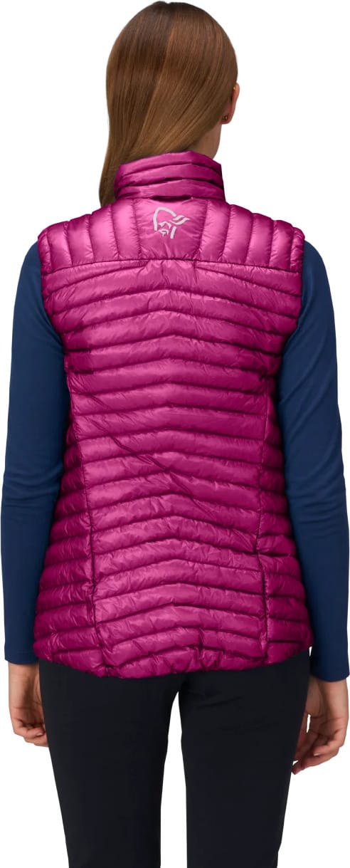 Norrøna Women's Trollveggen Superlight Down Vest Festival Fuchsia Norrøna
