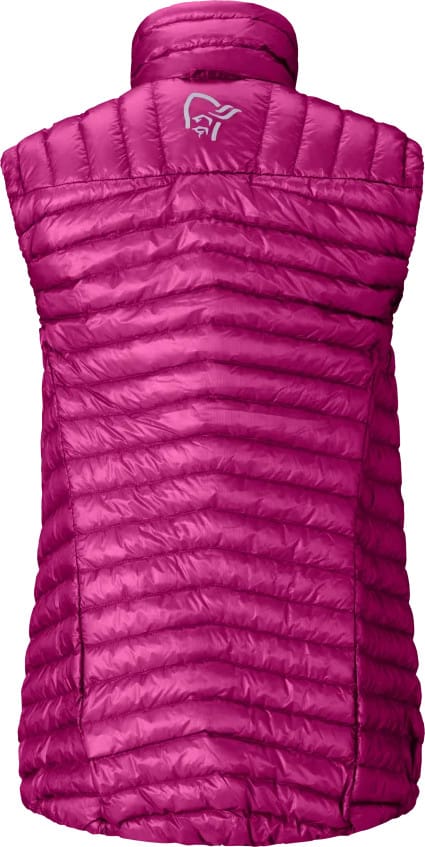 Norrøna Women's Trollveggen Superlight Down Vest Festival Fuchsia Norrøna