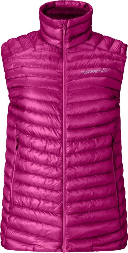 Norrøna Women's Trollveggen Superlight Down Vest Festival Fuchsia Norrøna