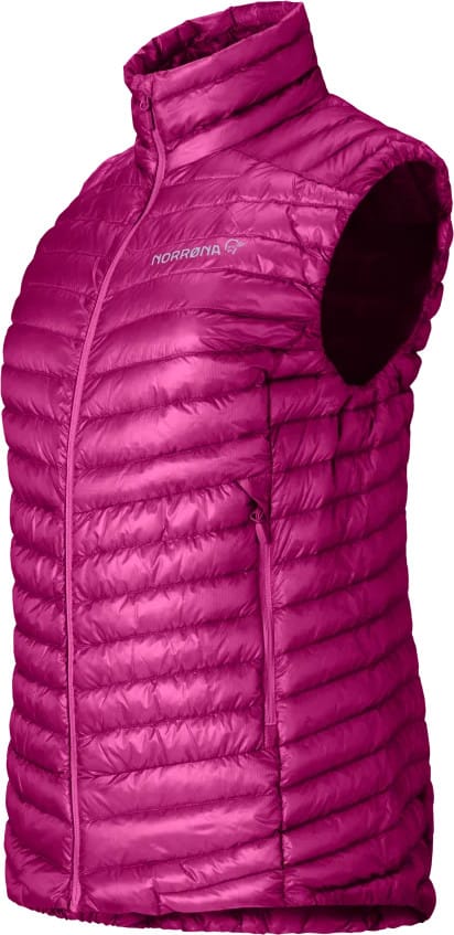 Norrøna Women's Trollveggen Superlight Down Vest Festival Fuchsia Norrøna