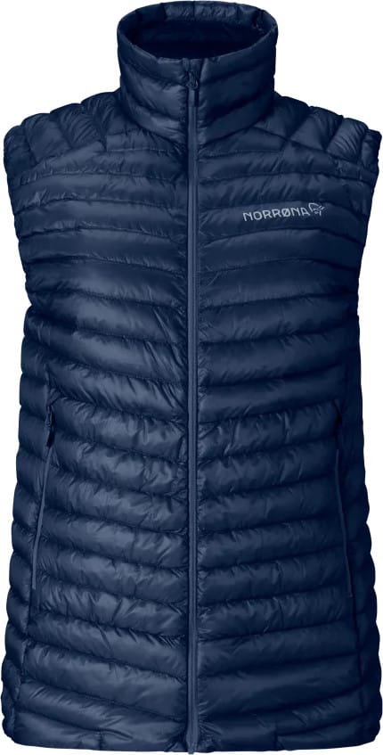 Norrøna Women's Trollveggen Superlight Down Vest Indigo Night Blue Norrøna