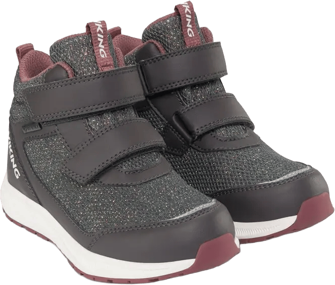 Viking Footwear Kid´s Bouncy Glitter Mid GORE-TEX Charcoal Viking Footwear