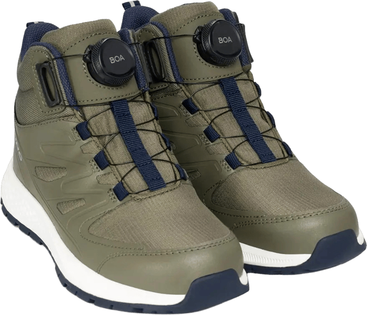 Viking Footwear Junior Equip Mid Waterproof Boa Olive Viking Footwear