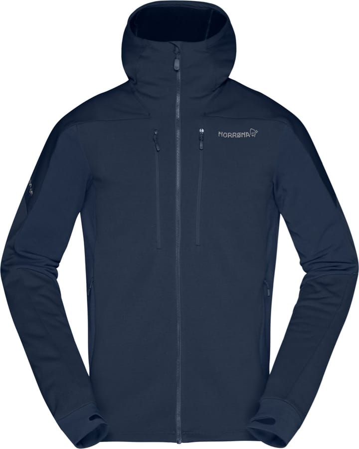 Norrøna Trollveggen Powerstretch Pro Zip Hood M's Indigo Night Norrøna