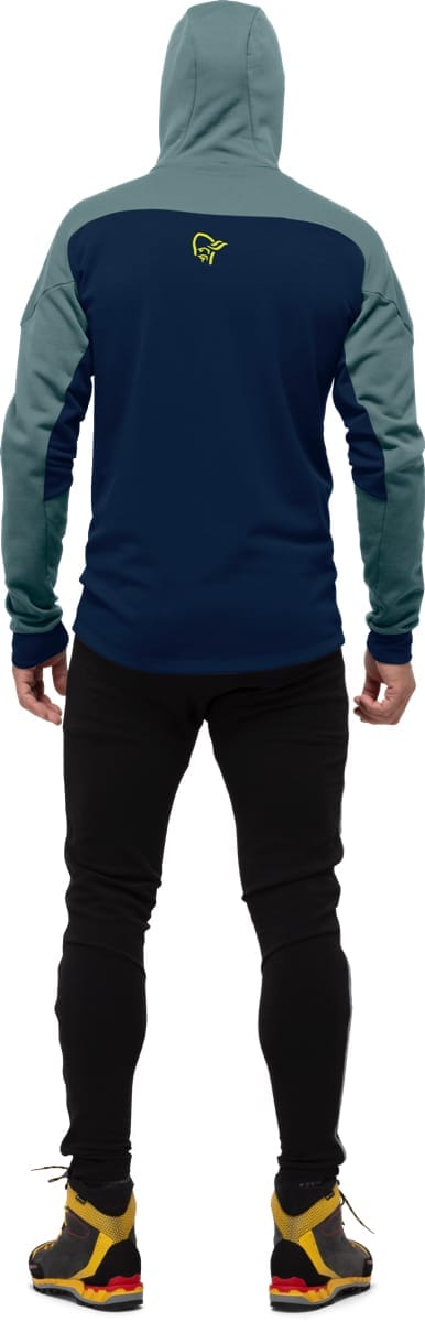 Norrøna Trollveggen Powerstretch Pro Zip Hood M's North Atlantic/Indigo Night Norrøna