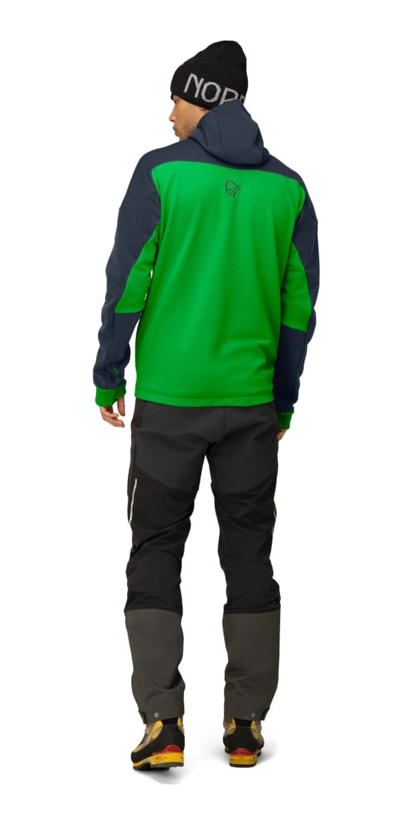 Norrøna Trollveggen Powerstretch Pro Zip Hood M's Cool Black/Classic Green Norrøna Norrøna Trollveggen Powerstretch Pro Zip Hood M's Cool Black/Classic Green Norrøna