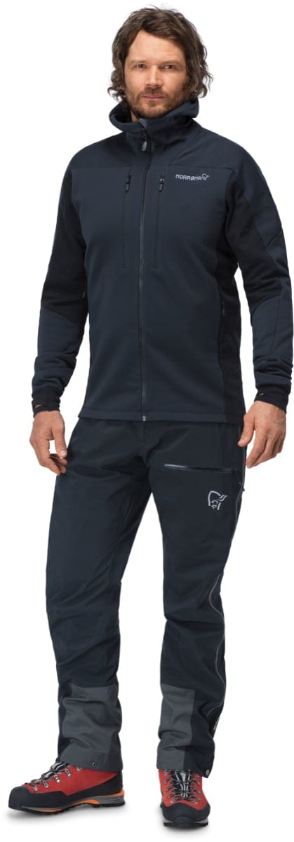 Norrøna Trollveggen Powerstretch Pro Zip Hood M's Caviar Norrøna