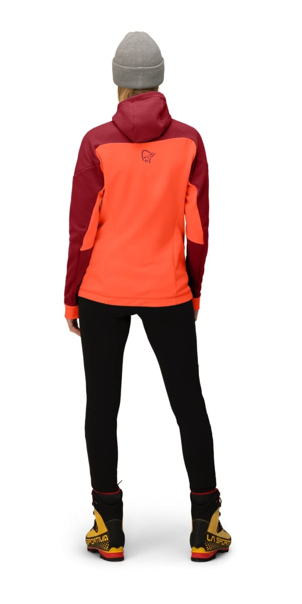 Norrøna Trollveggen Powerstretch Pro Zip Hood W'S Rhubarb Norrøna Norrøna Trollveggen Powerstretch Pro Zip Hood W'S Rhubarb Norrøna