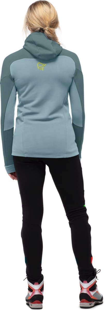 Norrøna Trollveggen Powerstretch Pro Zip Hood W's North Atlantic Norrøna