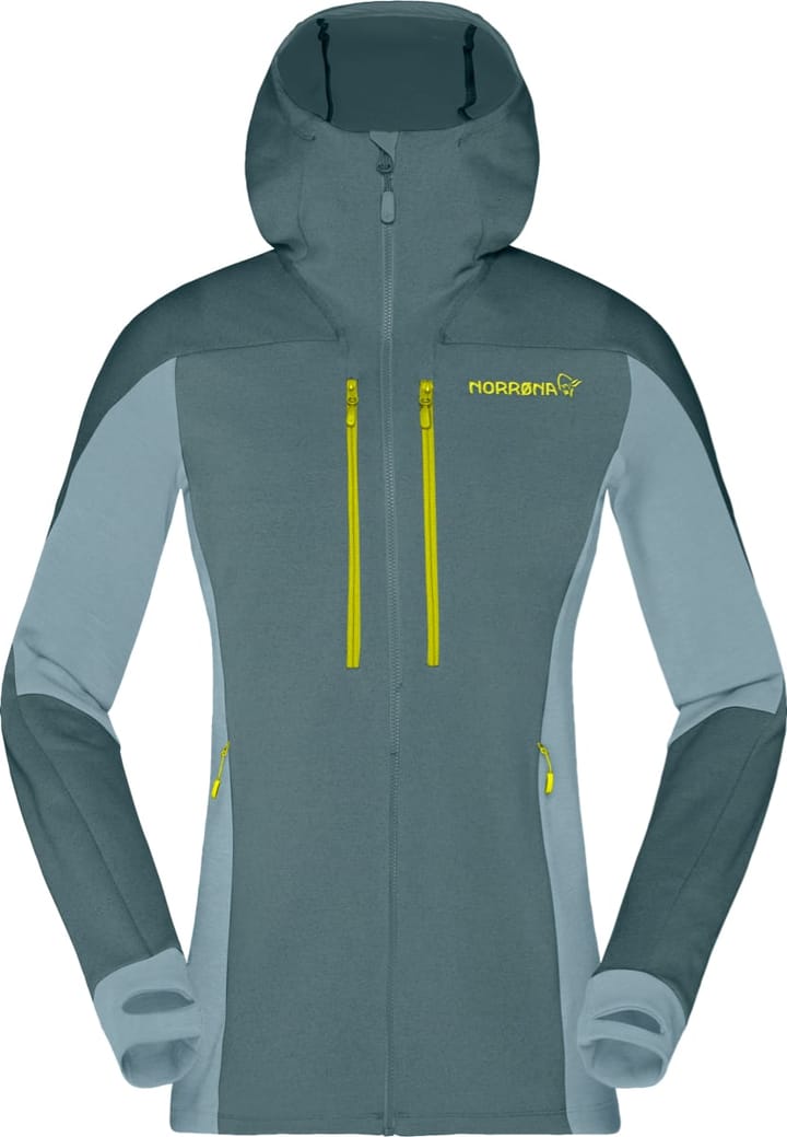 Norrøna Trollveggen Powerstretch Pro Zip Hood W's North Atlantic Norrøna