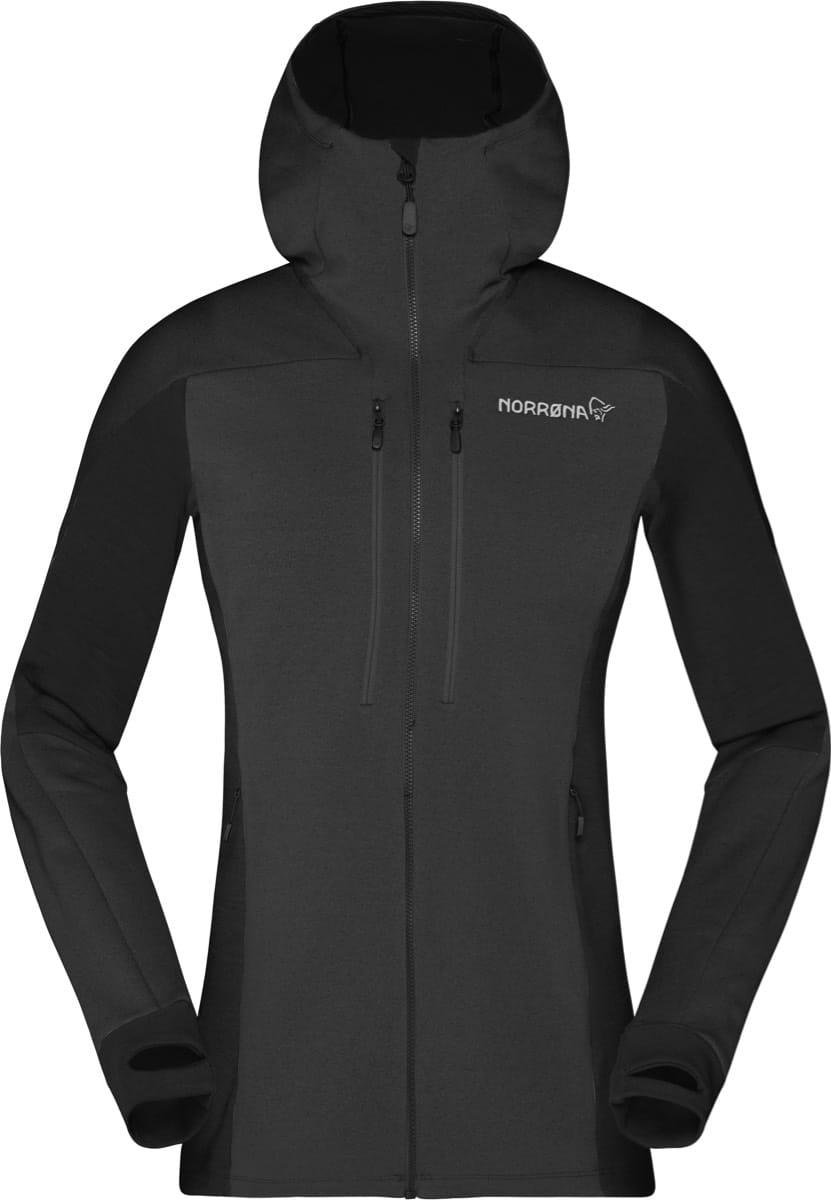 Norrøna Trollveggen Powerstretch Pro Zip Hood W's Caviar