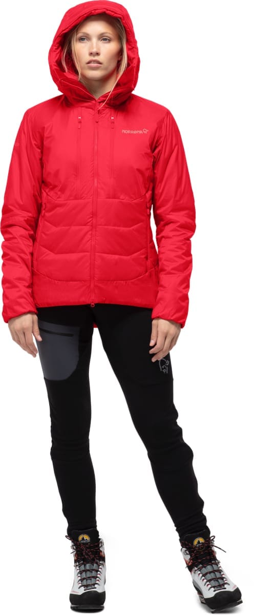 Norrøna Trollveggen Primaloft100 Zip Hood W's True Red Norrøna Norrøna Trollveggen Primaloft100 Zip Hood W's True Red Norrøna