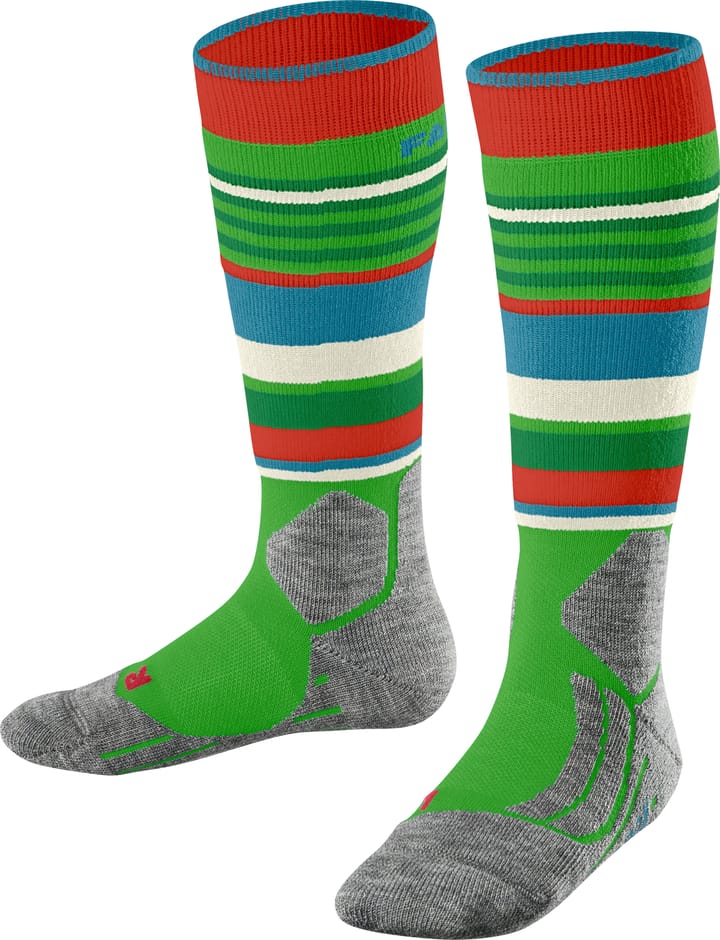 Falke Kids' Falke Sk2 Stripes Intermediate Skiing Knee-High Socks Vivid Green Falke Falke Kids' Falke Sk2 Stripes Intermediate Skiing Knee-High Socks Vivid Green Falke