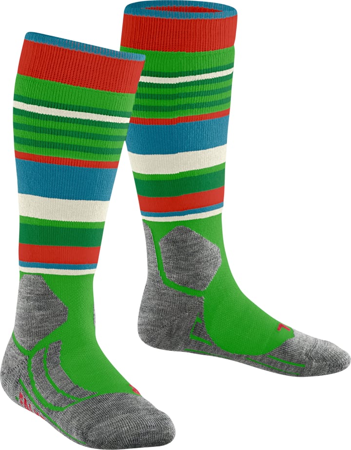 Falke Kids' Falke Sk2 Stripes Intermediate Skiing Knee-High Socks Vivid Green Falke Falke Kids' Falke Sk2 Stripes Intermediate Skiing Knee-High Socks Vivid Green Falke
