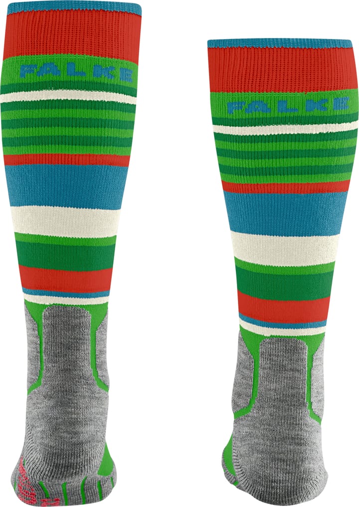 Falke Kids' Falke Sk2 Stripes Intermediate Skiing Knee-High Socks Vivid Green Falke Falke Kids' Falke Sk2 Stripes Intermediate Skiing Knee-High Socks Vivid Green Falke