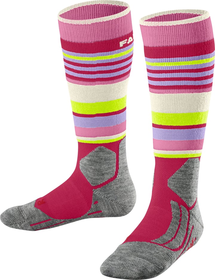 Falke Kids' Falke Sk2 Stripes Intermediate Skiing Knee-High Socks Rose Falke Falke Kids' Falke Sk2 Stripes Intermediate Skiing Knee-High Socks Rose Falke