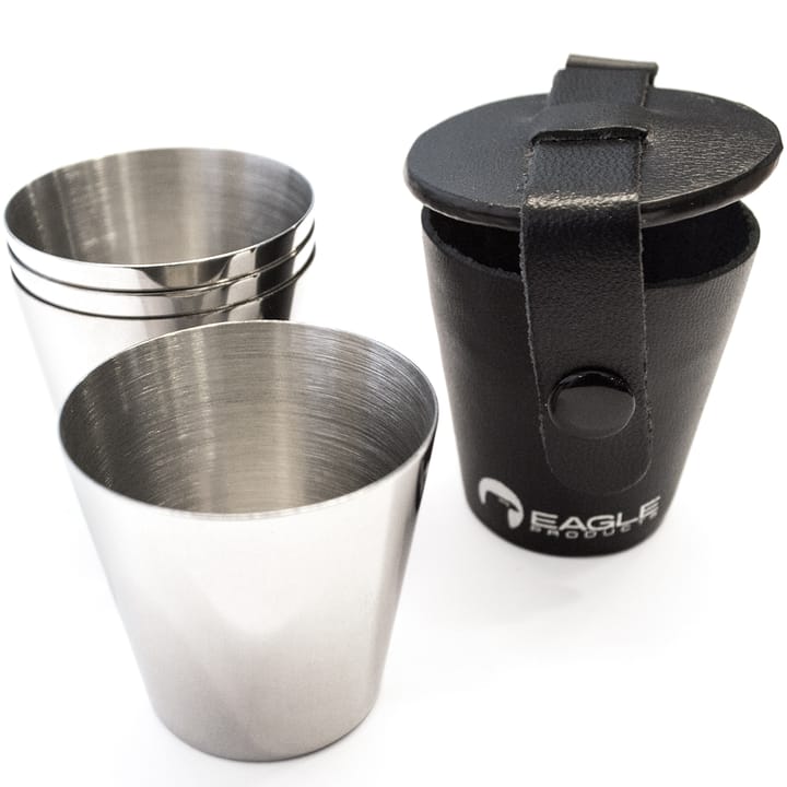 Eagle Products Drammeglass i stål 4 stk. i etui Eagle Products Eagle Products Drammeglass i stål 4 stk. i etui Eagle Products