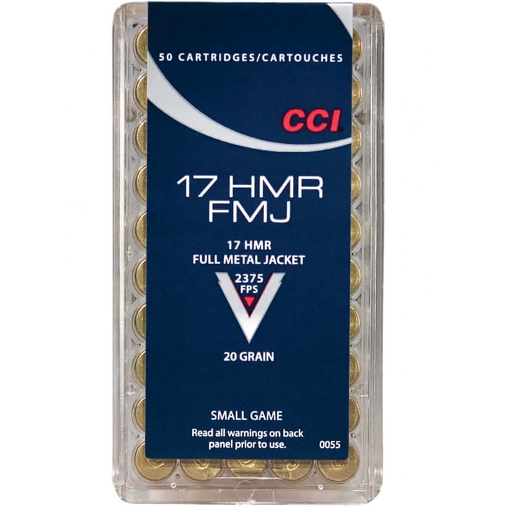 CCI Cci 17 Hmr Fmj 20gr Fmj 50-Pack CCI CCI Cci 17 Hmr Fmj 20gr Fmj 50-Pack CCI