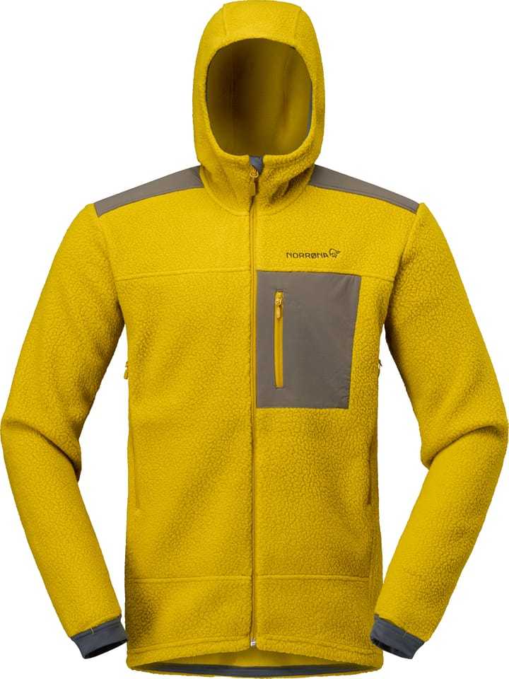 Norrøna Men's Trollveggen Warm3 Zip Hood Golden Palm Norrøna