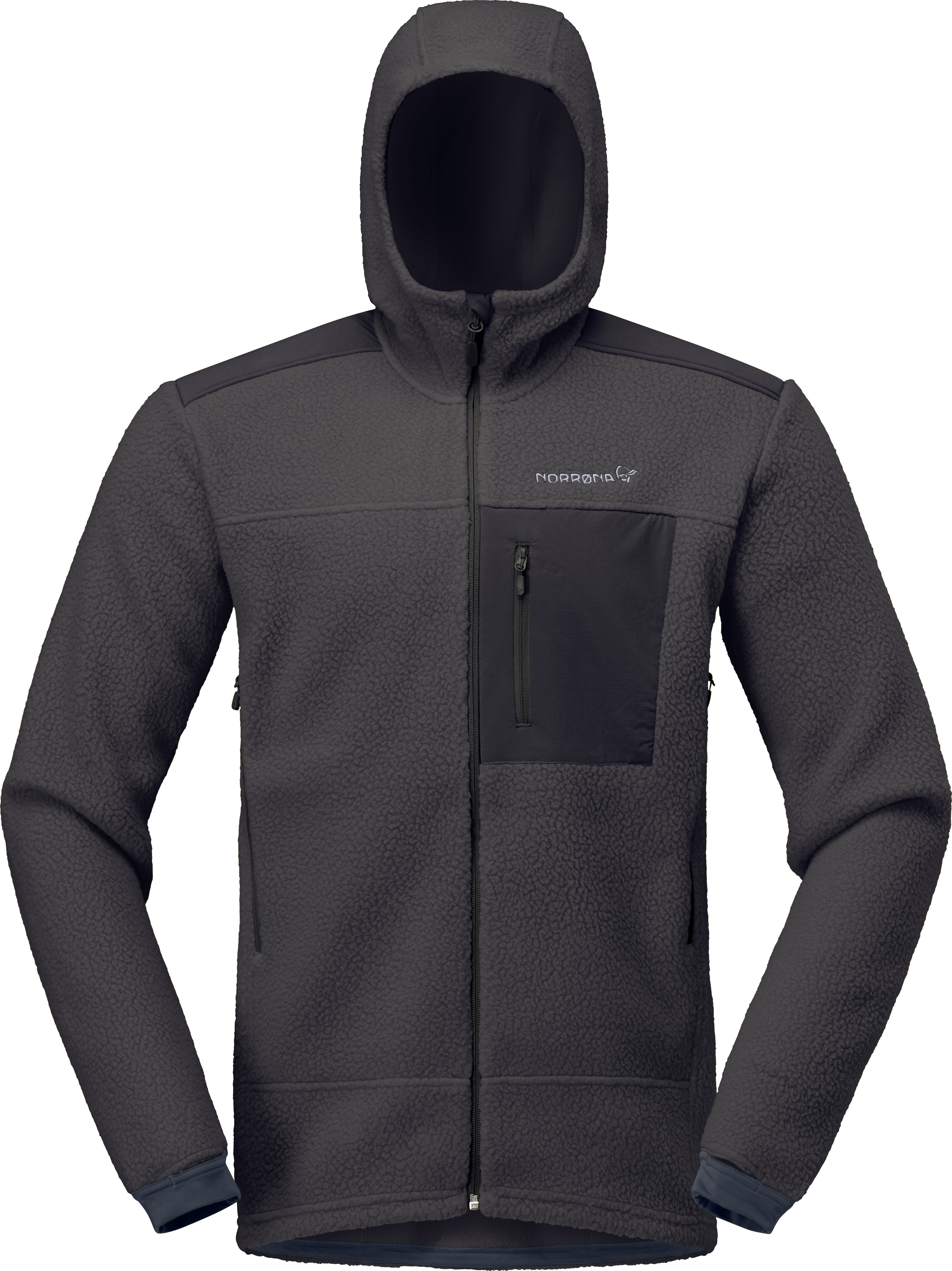 Norrøna Men's Trollveggen Warm3 Zip Hood Phantom | Buy Norrøna