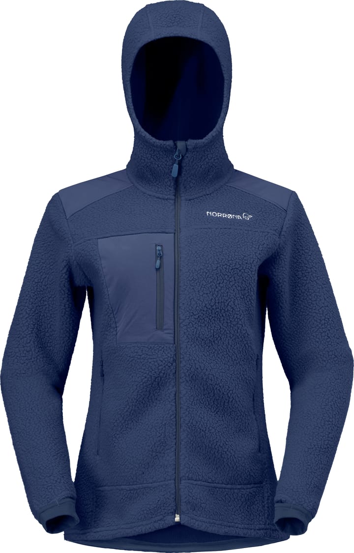Norrøna Women's Trollveggen Warm3 Zip Hood Indigo Night Norrøna