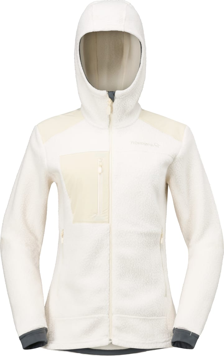 Norrøna Women's Trollveggen Warm3 Zip Hood Whisper White Norrøna
