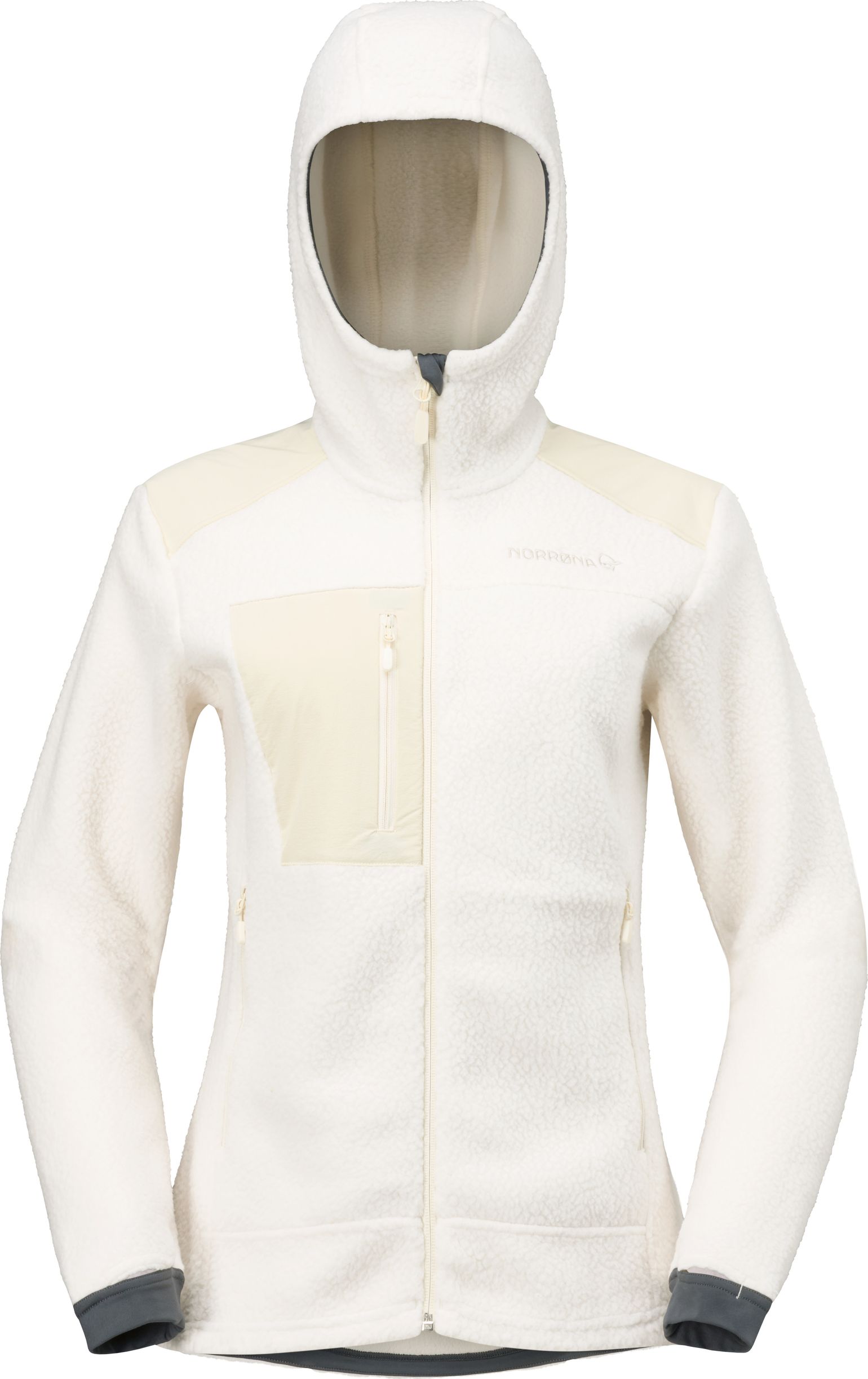 Norrøna Women's Trollveggen Warm3 Zip Hood Whisper White