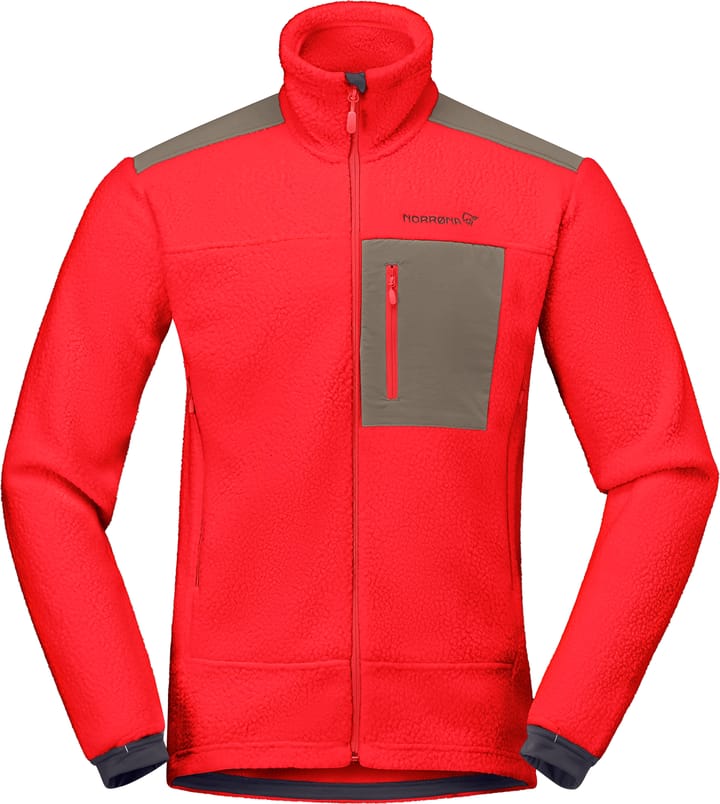 Norrøna Men's Trollveggen Warm3 Jacket Flame Scarlet Norrøna