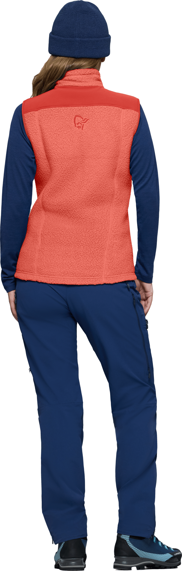 Norrøna Women's Trollveggen Warm3 Vest Deep Sea Coral/baked Apple Norrøna